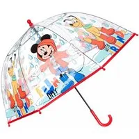 Disney Stockregenschirm Disney Mickey Fun Day Kinder transparenter Regenschirm Ø72
