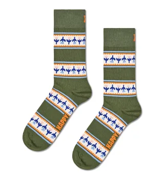 happy socks - Tulip Stripe Sock Grün - Gr. - 38
