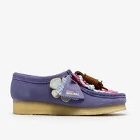 Clarks Clarks - Wallabee. Purple Interest - Blau Schnürschuh