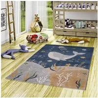 Pergamon Kinderteppich Kinder Teppich Maui Kids Ozean, Rechteckig, Höhe: 13 mm