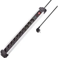 Sygonix Sygonix SY-4755616 Überspannungsschutz-Steckdosenleiste 10fach Silber, Steckdosenleiste (Kabellänge 1.40 m)