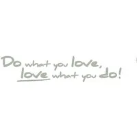 Komar Wandtattoo Do what you love... - Größe 14 x 70 cm (2 St), selbstklebend, Wandsticker