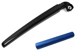 Heckwischer Frontwischer Scheibenwischer Arm Design Folie Set in Blau Matt