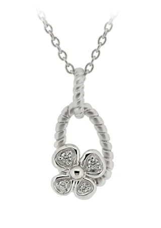 Orphelia Damen Kette aus 925er Sterlingsilber mit Anhänger - Silber ZH-6020
