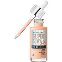 MAYBELLINE NEW YORK Foundation SUPER STAY 24H SKIN TINT MIT VITAMIN C, bietet dank hautähnlicher Pigmente eine leichte bis mittlere Deckkraft