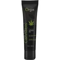 Orgie Gleitgel Lube Tube «Cannabis» Flavoured Intimate Gel, Tube mit 100ml, 1-tlg., hochwirksames Gleitgel mit Cannabis-Geschmack