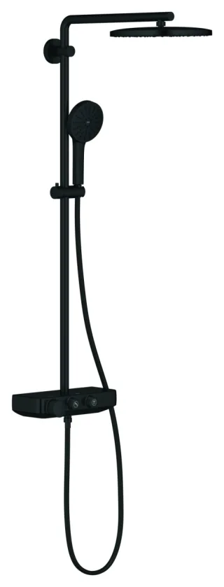 GROHE Thermostat-Duschsystem Euphoria SC 280, 114277 Wandmontage matt black, 1142772430 1142772430