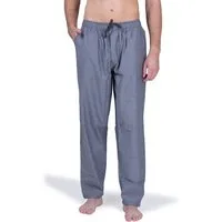 Moonline Schlafhose Herren Webhose Freizeithose Loungewear aus 100% Baumwolle
