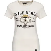 QueenKerosin Print-Shirt Royal Kitten Club (1-tlg) mit Katzen-Artwork