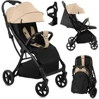 MoMi Kinder-Buggy Paola, Automatisch faltbar & vollgefedert bis 22 kg
