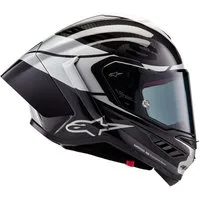 Alpinestars Motorradhelm Alpinestars Supertech R10 Element Integralhelm Schwarz/Carbon/Silber (1er Set), integralhelm motorrad