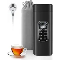 Maestri House Reise-Wasserkocher Reise-Wasserkocher 0,55 l, 6 Temperaturstufen, LED-Display, 0.55 l, 400 W, 550 ml Schnellkochfunktion, kleiner Wasserkocher aus Edelstahl 304