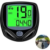 TUWENA Fahrradcomputer Wasserdichter kabelloser Fahrradcomputer mit LCD-Display, Automatisches Aufwachen, Nachtlicht
