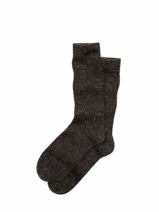 Mey & Edlich Herren Tweedspur-Stricksocke Grün 45 % Wolle, 40 % Polyamid, 15 % Seide