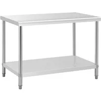 Royal Catering Arbeitstisch 120 x 70 cm Neu Edelstahl Gastro Tisch Edelstahltisch Boden 1,2x0,7m, verschiedene Größen