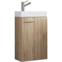 VCM Badmöbel-Set 2tlg-Slito 60x41x22cm, (Komplett-Set, 2-St., 1x Unterschrank 1x Waschbecken)