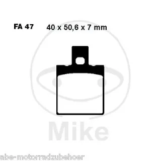 Bremsbeläge vorne Baotian BT49QT 28A 50 2T Zco ab Bj. 2009