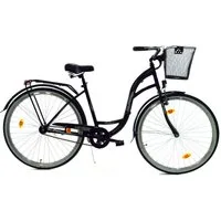 T&Y Trade Cityrad 28 Zoll Damen Mädchen City Fahrrad Bike Rad Cityrad Reflex Schwarz 1 G, 1 Gang, Rücktritt, Gepäckträger, Licht, Seitenständer, Korb