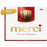 Merci Schokolade, merci Finest Selection Grosse Vielfalt Schokoladen Spezialitäten 250g