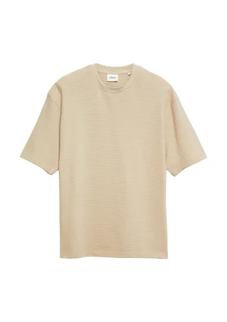 s.Oliver - T-Shirt beige - Gr. - S