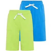 KIDSWORLD Sweatshorts 2er Pack Sweatbermudas (Packung, 2-tlg., 2) für Jungen, gerade Beinform, sportlicher Stil