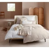 LeGer Home by Lena Gercke Bettwäsche Anisa in Gr. 135x200, 155x220 cm oder 200x200, Renforcé, 3 teilig, Bettwäsche aus Baumwolle, unifarbene Bettwäsche mit Reißverschluss