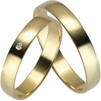 Firetti Trauring Schmuck Geschenk Gold 375 Hochzeit Ehering "LIEBE", Made in Germany - wahlweise mit oder ohne Brillant