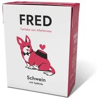 FRED & FELIA FRED Schwein mit Spätzle (10er Pack), Nassfutter für: Hunde, Monoprotein