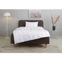 OTTO home Federbettdecke + Kopfkissen Irah Bettdecke 135x200 cm, 155x220 cm, Bezug: 100% Baumwolle, Set mit Kissen 80x80 cm, Sommer, Winter, Made in Germany