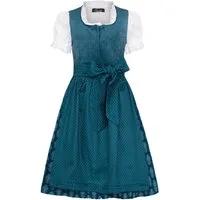 Ramona Lippert Dirndl Kinderdirndl Anouk in Petrol, 3-teilig mit Schürze & Bluse