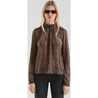 QS Langarmbluse Bluse Chiffonbluse