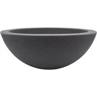 mucHome Pflanzschale Anthrazit Ø 52cm Höhe ca. 20 cm Pflanzkübel Pflanztopf