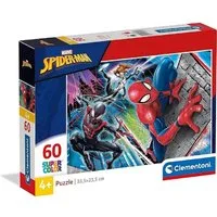 Clementoni® Puzzle Supercolor Spiderman Puzzle 60 Teile buntes Kinderpuzzle für Kinder, 60 Puzzleteile, 1 x Puzzle Geschenk für Mädchen Jungen Kinder Puzzle