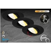 Briloner Leuchten LED Einbauleuchte DIMARA, LED fest integriert, 90x24 mm, Wohnzimmer, Flur