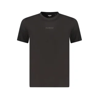 Guess Jeans Schwarzes T-Shirt aus Bio-Baumwolle für Herren