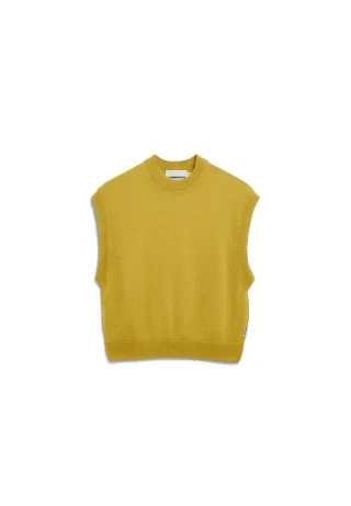 Armedangels - MOHAIR BLEND KNIT VEST mosslace - Gr. - L
