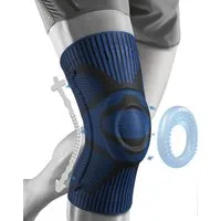 NEENCA Kniebandage Kniestütze Dunkelblau Stabilität Gelenkschutz Sport & Alltag (Kniebandage, Stabilisierung, Sport & Alltag, Prävention, Rehabilitation, Einzelbandage Kniegelenk, wiederverwendbar, flexibel, Komfort), Atmungsaktiv, flexibel, schmerzl