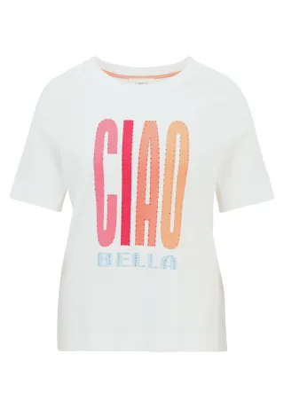 CARTOON - Printshirt patch cream/pink - Gr. - 36