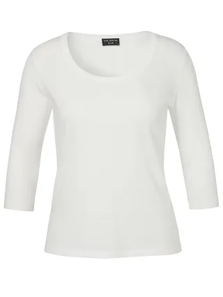 VIA APPIA DUE - T-Shirt Rundhals 3/4 Arm ecru - Gr. - 48