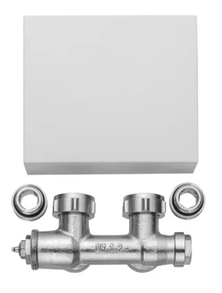 Kermi Ventilhahnblock, Casteo Eckform, Blende weiß, 1 Stück/VPM, ZV01200001 ZV01200001