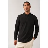 Next Langarm-Poloshirt Langärmeliges Pikee-Poloshirt (1-tlg)