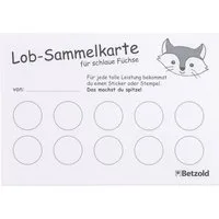 Betzold Notizblock Lob-Sammelblock, DIN A6, 90 Blatt – Belohnungssystem Kinder