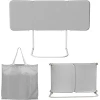 Clanmacy Bettschutzgitter Bettschutzgitter 120cm 2 Stück Grau Faltbar Höhenverstellbar Tasche (2 St)