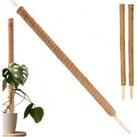 Gravidus Rankhilfe ​Erweiterbare Rankhilfe 110 cm mit Kokosfilz für Zimmerpflanzen​, 2 St.