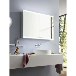 Emco Asis Evo Aufputz-Lichtspiegelschrank 939708003 600x700mm, ohne Spiegelheizung, 2-türig, ohne lightsystem