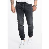 Rock Creek Regular-fit-Jeans Herren Jeans Jogger-Style Dunkelgrau RC-2190