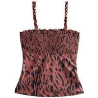 Next Tankini-Top Bauchformender Bandeau-Tankini mit Raffdetails (1-St)