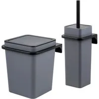 bremermann Badaccessoire-Set 2tlg. Bad-Set SAVONA Softtouch inkl. Wandhalterung, 2 tlg.