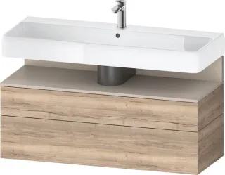 Duravit Qatego Waschtischunterbau wandhängend Eiche Marmoriert Matt 1190x470x590 mm - QA439609155001 QA4396091550010