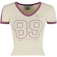 Karl Kani T-Shirt Karl Kani Signature 89 College Tiny V-Neck T-Shirt (1-tlg)